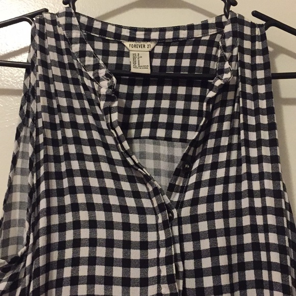 Black and White Gingham Summer Dress - Forever 21 - Picture 3 of 5